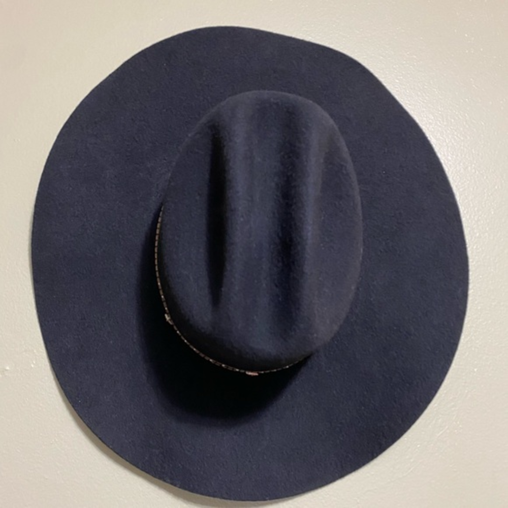 Justin 100% Wool XX Cowboy Hat, Black, Size 56/7